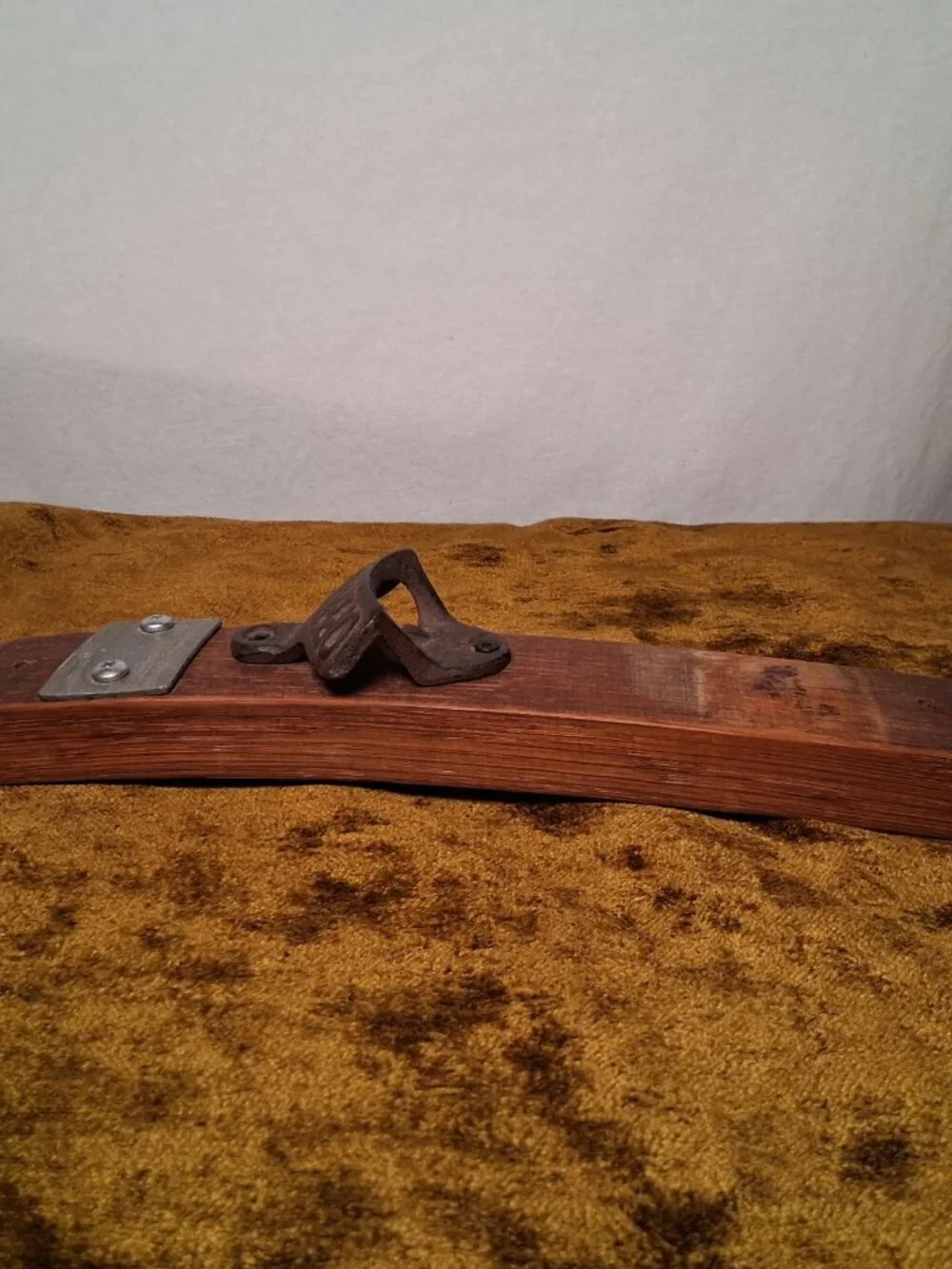 Handmade Wine Barrel Wood Bottle Opener Rustic Barware Bar Restaurant Mancave
